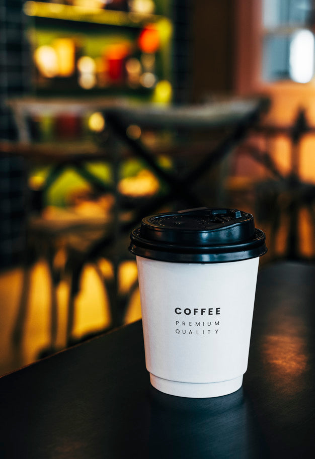 Disposable Coffee Paper Cup Mockup Design Psd