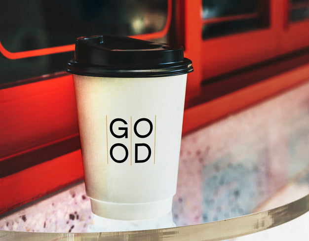 Disposable Coffee Paper Cup Mockup Design Psd
