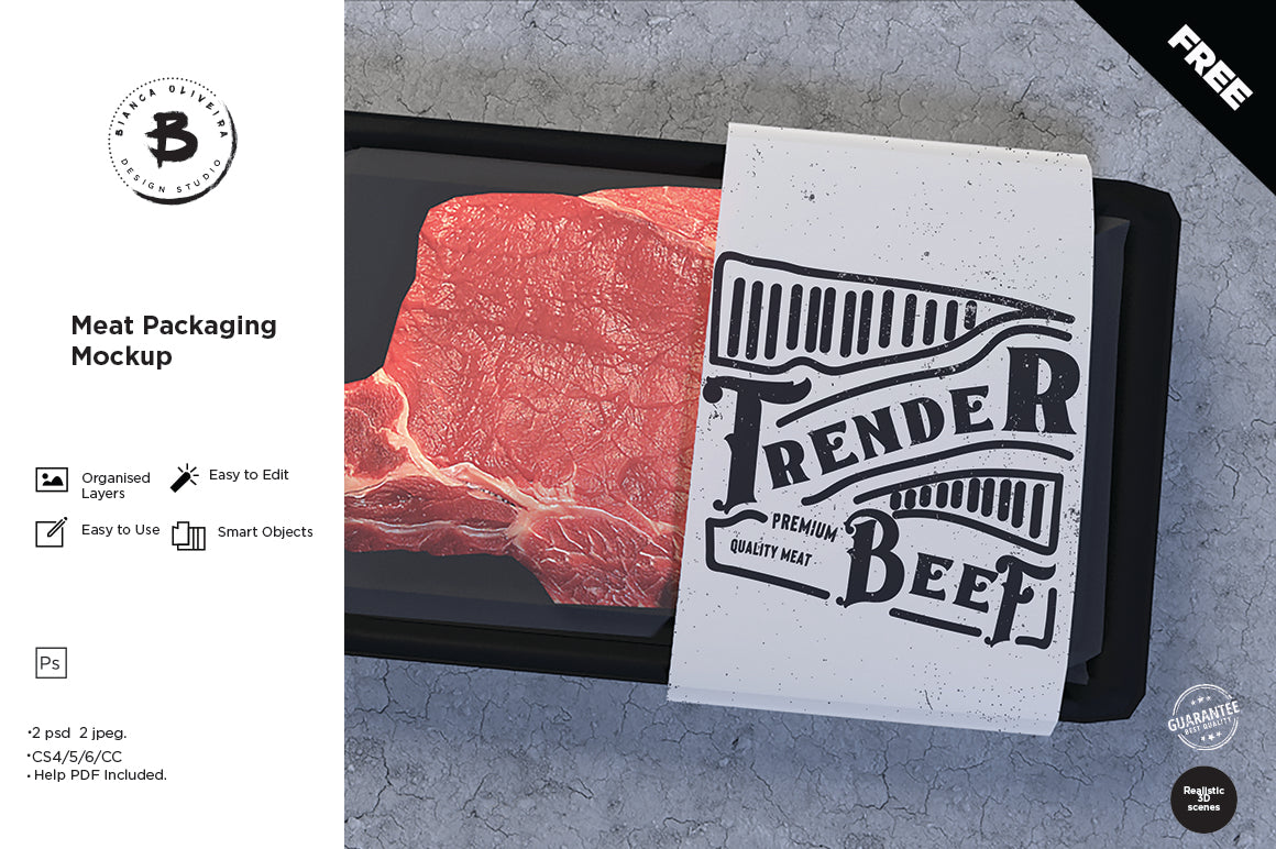 Disposable Food Container Mockup