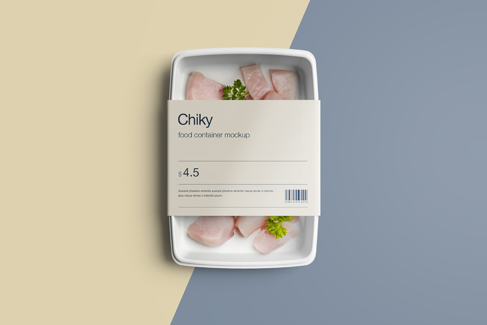 Disposable Food Container Mockup