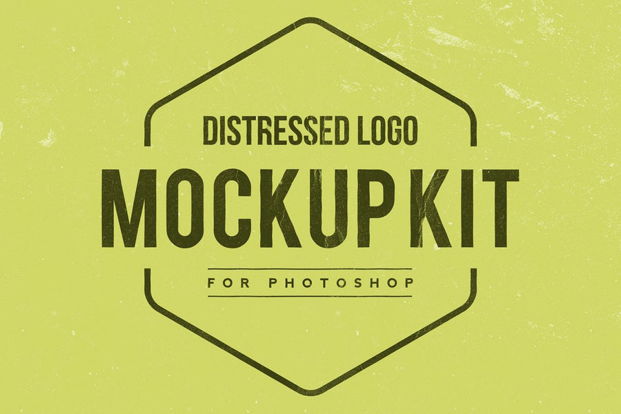 Distressed Logo Mockup Kit