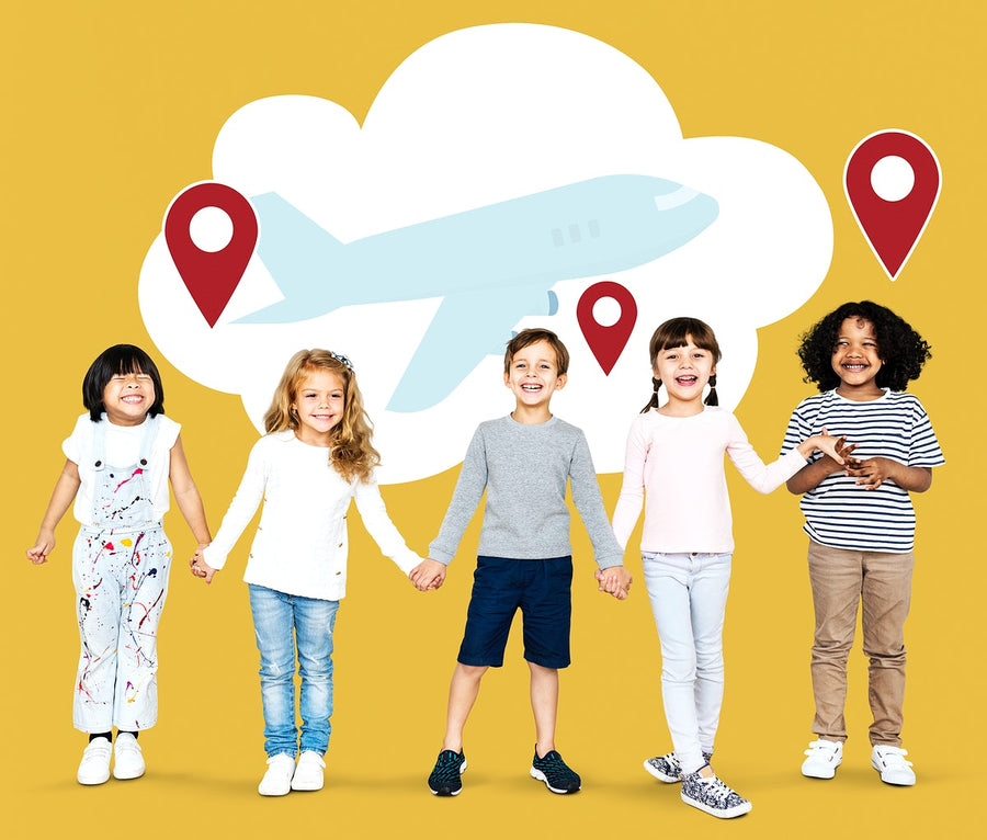 Diverse Kids With Dreams To Explore The World