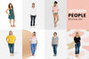 Diverse Women Mockup Collection Psd