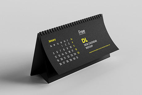 Dl Desktop Calendar Mockup