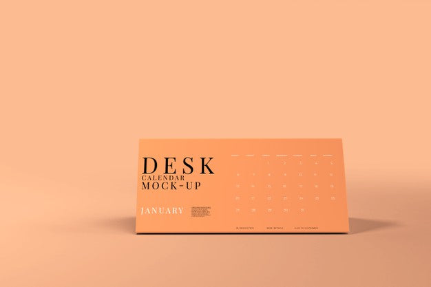 Dl Tent Calendar Mockup Psd