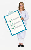 Doctor Holding A Health Check List Psd