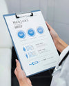 Doctor Holding Clipboard Mock-Up Psd