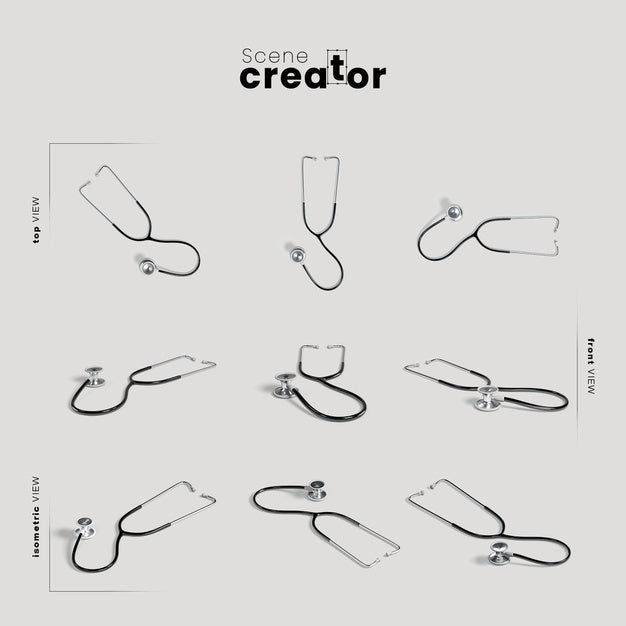 Doctor Stethoscope Scene Creator Psd