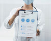Doctor With Face Mask Holding Clipboard Mock-Up Psd