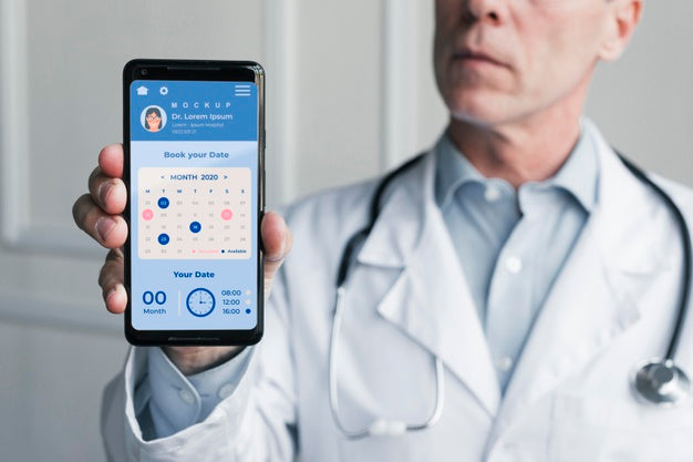 Doctor'S Helpline And Doctor With Stethoscope Psd