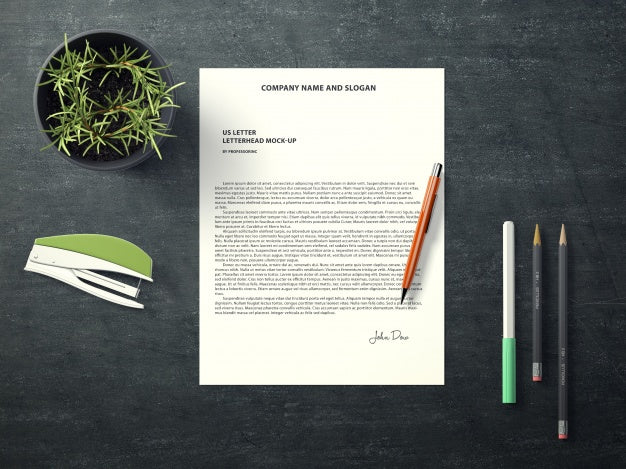 Document Mock Up Psd