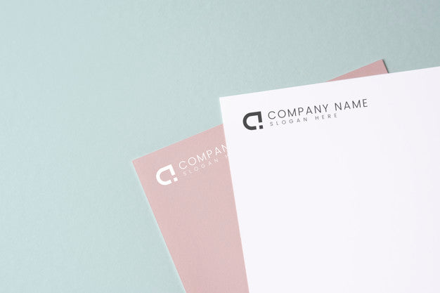 Document Mockup On A Plain Background Psd