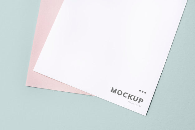 Document Mockup On A Plain Background Psd