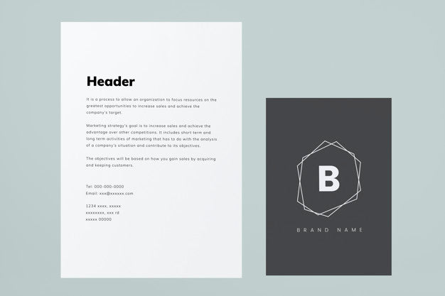 Document Mockup On A Plain Background Psd