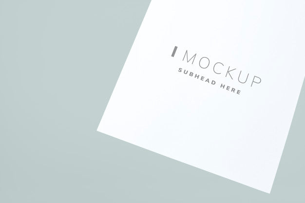 Document Mockup On A Plain Background Psd