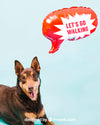 Dog Mockup With Speech Balloon Psd