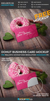 Donut Business Card – Psd Mockup