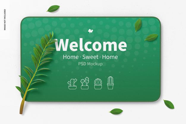 Door Mat Mockup Psd
