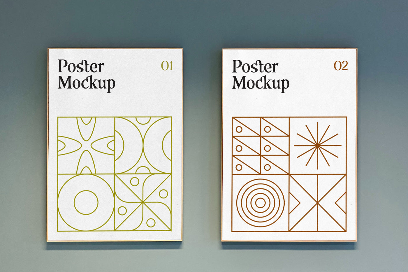 Double Poster Psd Mockup