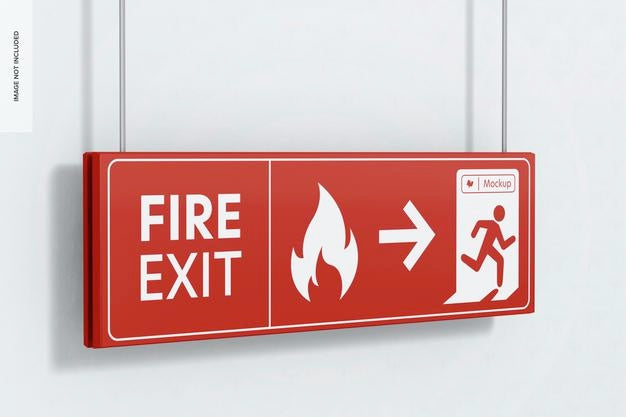 Double Sided Hanging Sign Mockup, Left View Psd