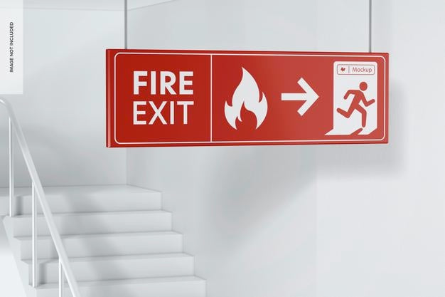 Double Sided Hanging Sign Mockup Psd