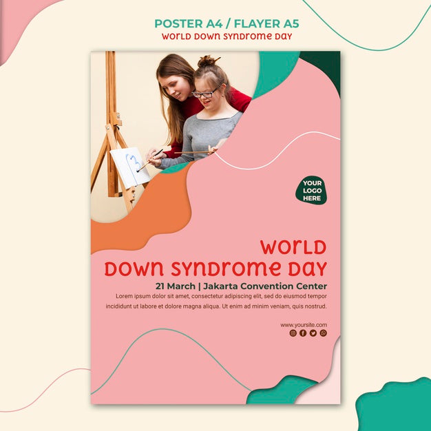 Down Syndrome Day Poster Template Psd