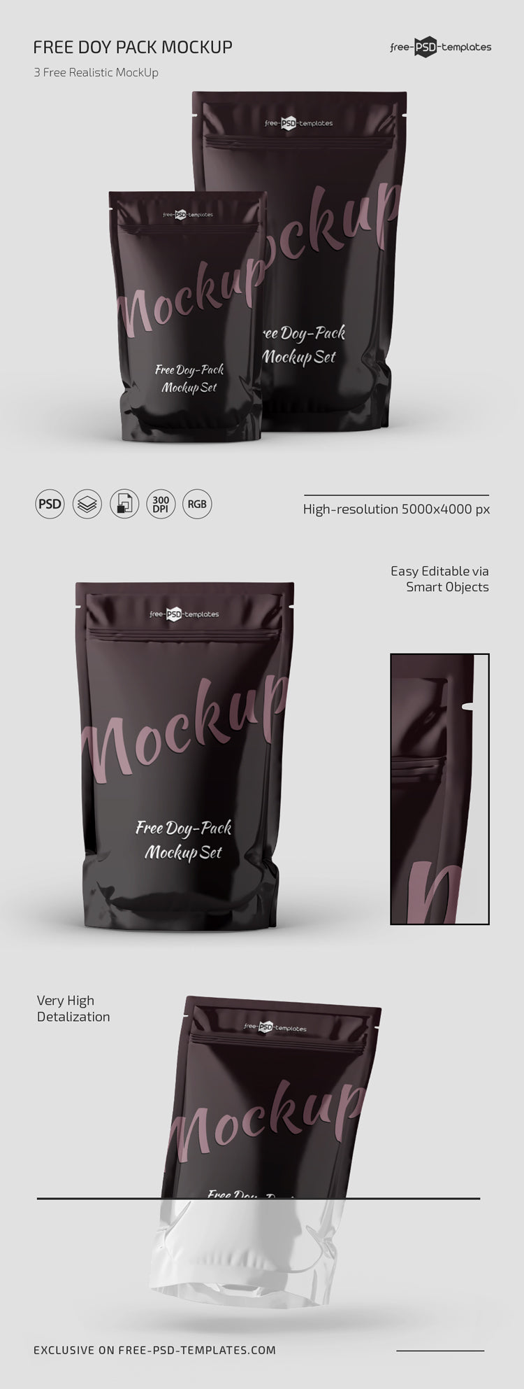 Doy Pack Mockup Set