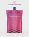 Doypack Packaging With Top Spout Mockup Psd