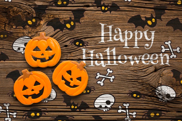 Draw And Treats For Halloween Day Psd