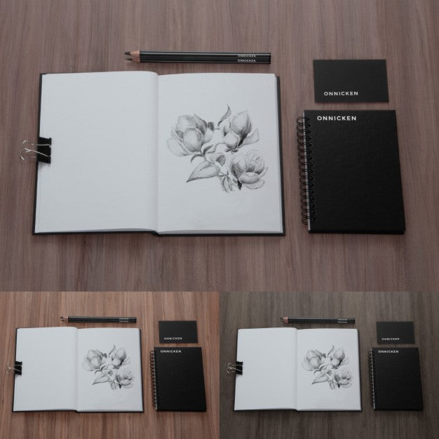 Drawing Elements Mock Up Psd