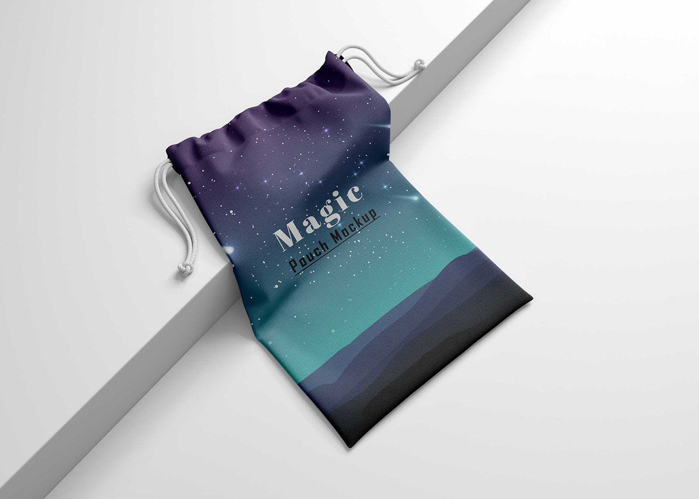 Drawstring Gifts Bag Mockup