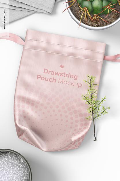 Drawstring Pouch Mockup Psd