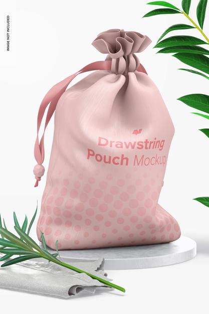 Drawstring Pouch Mockup Psd
