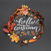 Dried Leaves On Black Background Psd