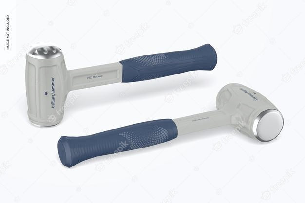 Drilling Hammers Mockup Psd