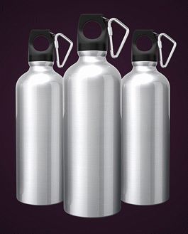 Drinking Bottle Flask – 3 Psd Mockups
