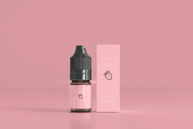 Dropper Bottle And Box Mockup Psd
