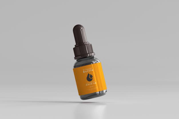 Dropper Bottle Mockup Psd