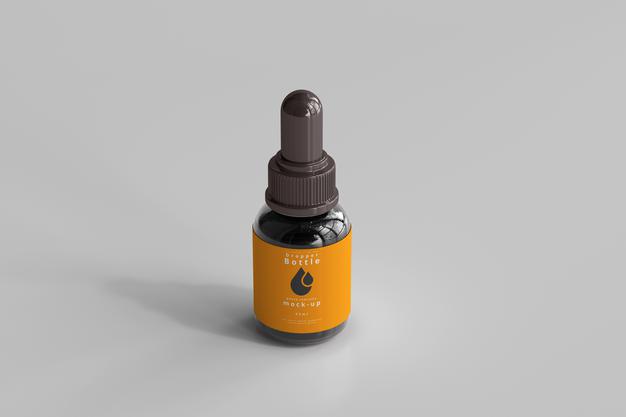 Dropper Bottle Mockup Psd