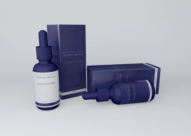 Dropper Bottle Mockup Psd