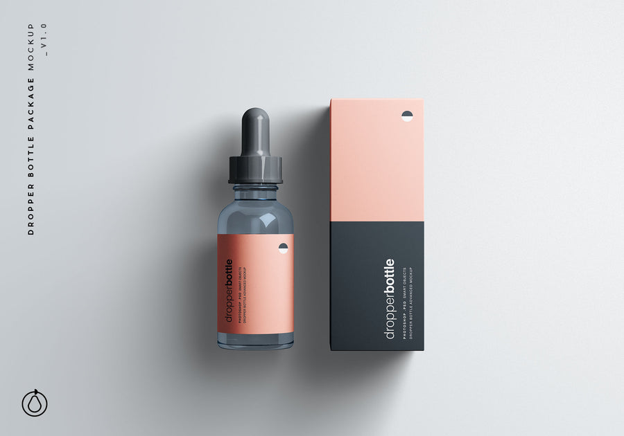 Dropper Bottle Package Mockup