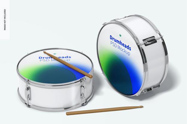 Drumheads Mockup Psd