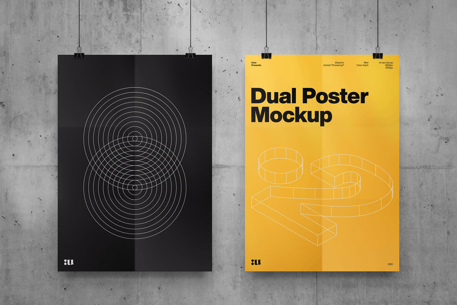Dual Poster Mockup