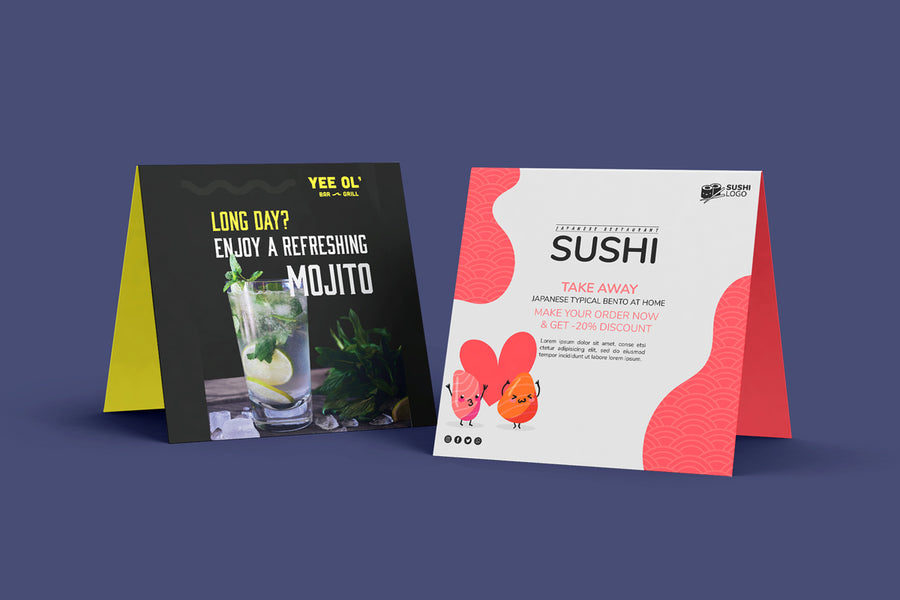 Dual Tent Banner Mockup