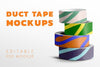 Duct Tape Pile Mockup Design Psd
