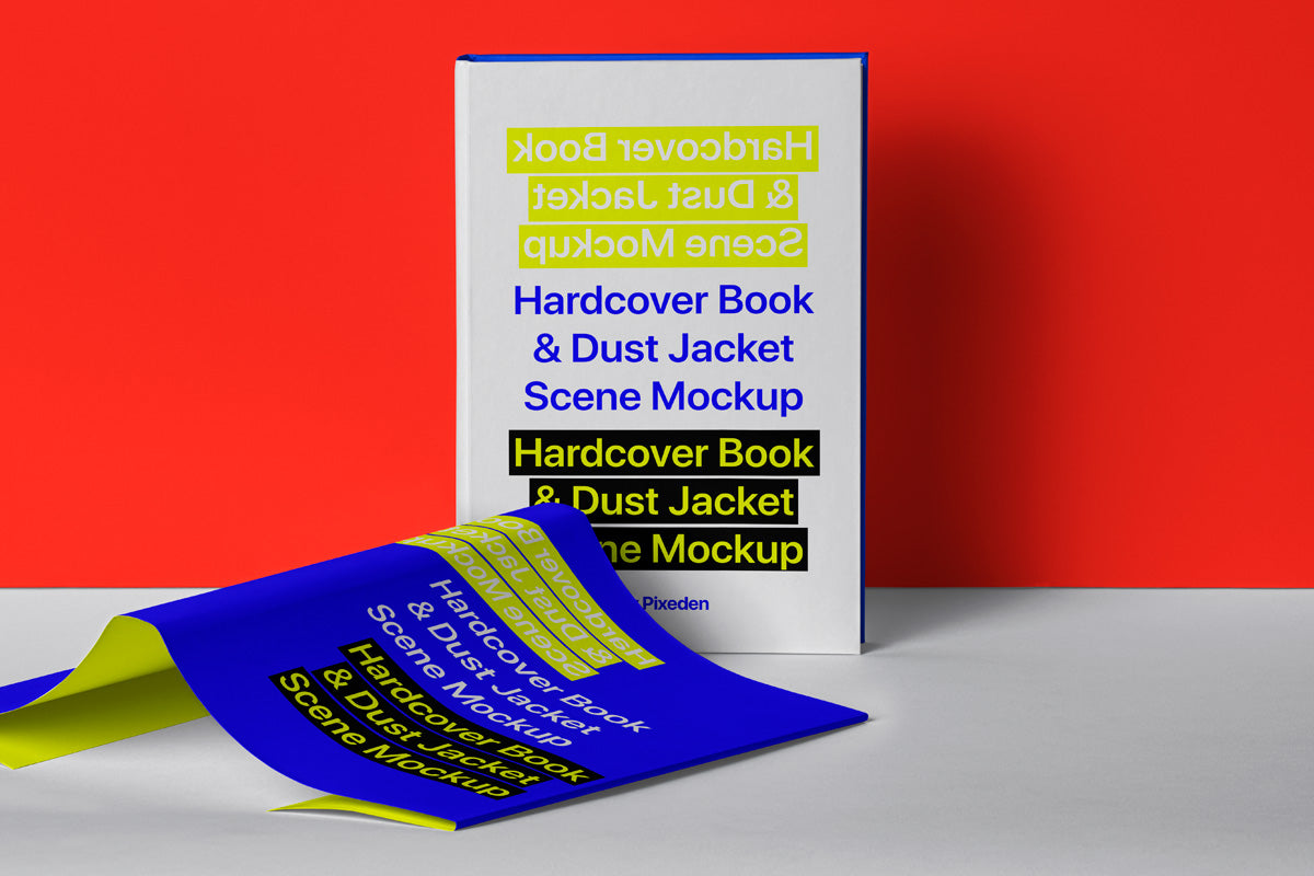 Dust Jacket Hardcover Psd Book Mockup Set