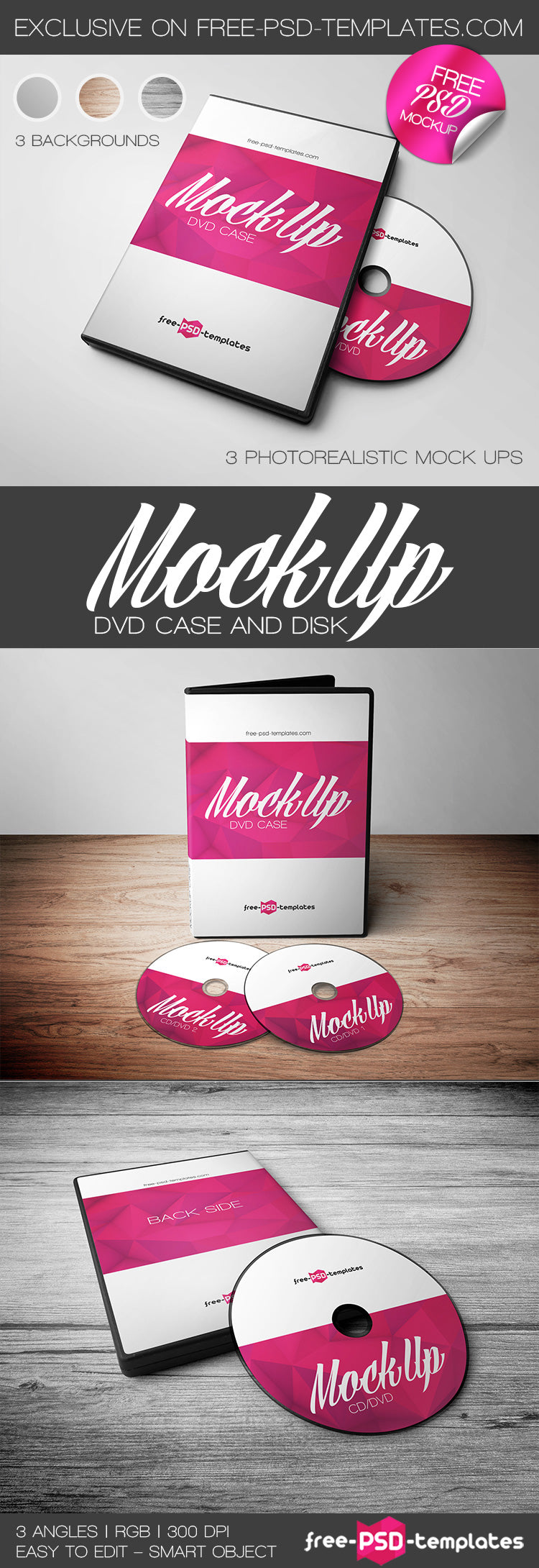 Dvd Case Mockup In Psd