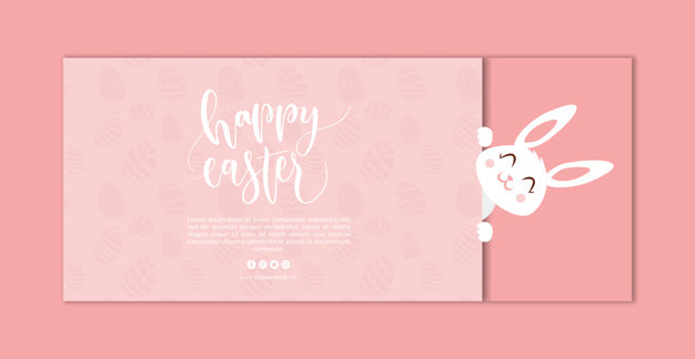 Easter Banner Mockup Psd