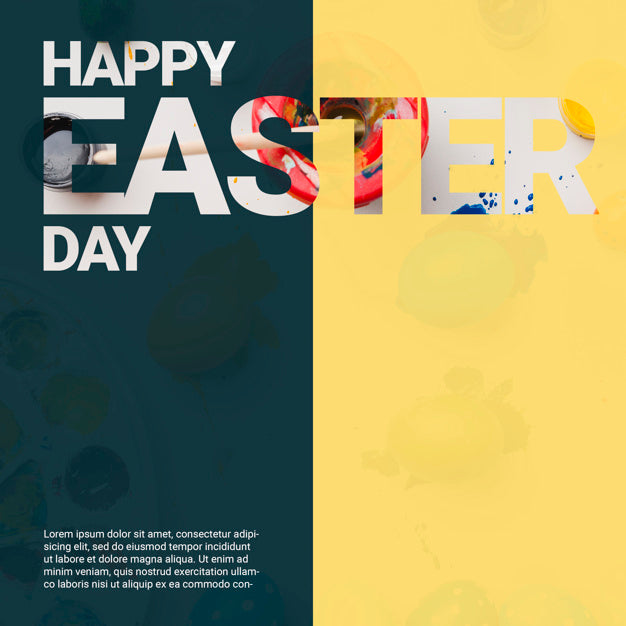 Easter Cover Mockup Psd