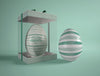 Easter Egg In Transparent Box Psd